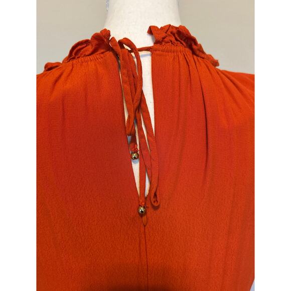 Calvin Klein | Orange Tiered Maxi Dress | 12 - Picture 13 of 15